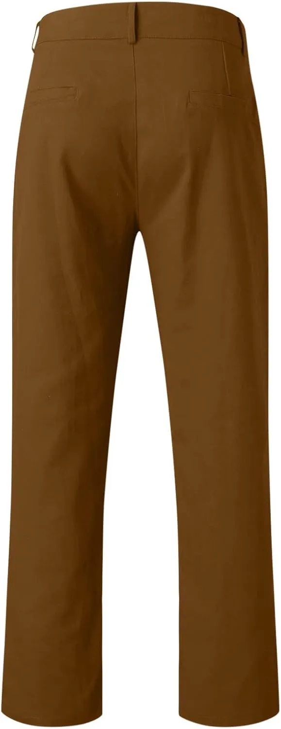 Cargo Pants for Men Big and Tall, with Pockets for Workout Jogging Running Men's Heavyweight Sweatpants Fleece Lined