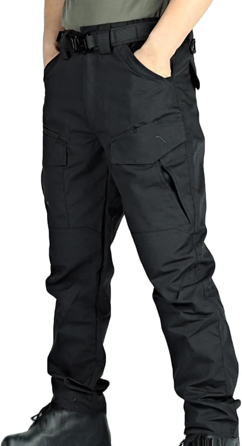 Cargo Pants Mens Fashion Camouflage Chino Trousers Elastic Waist Drawstring Tapered Jogger Gym Athletic Pants Outdoor