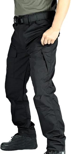 Cargo Pants Mens Fashion Camouflage Chino Trousers Elastic Waist Drawstring Tapered Jogger Gym Athletic Pants Outdoor