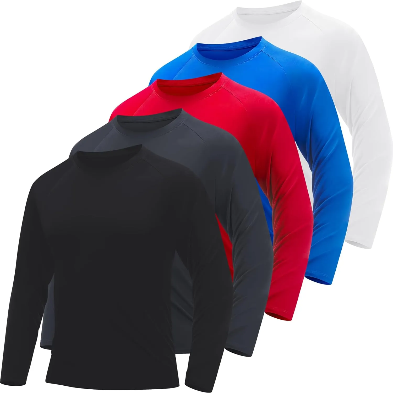 CE' CERDR Long Sleeve Shirts for Men - Quick Dry Moisture Wicking Sun Protection for Fishing Workout Casual