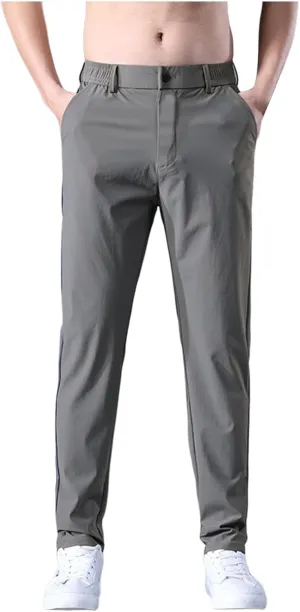 Chino Pants for MenMens Sweatpants with Pockets Elastic Waist Lightweight Loose Fit Joggers Drawstring Casual Atheltic Pants