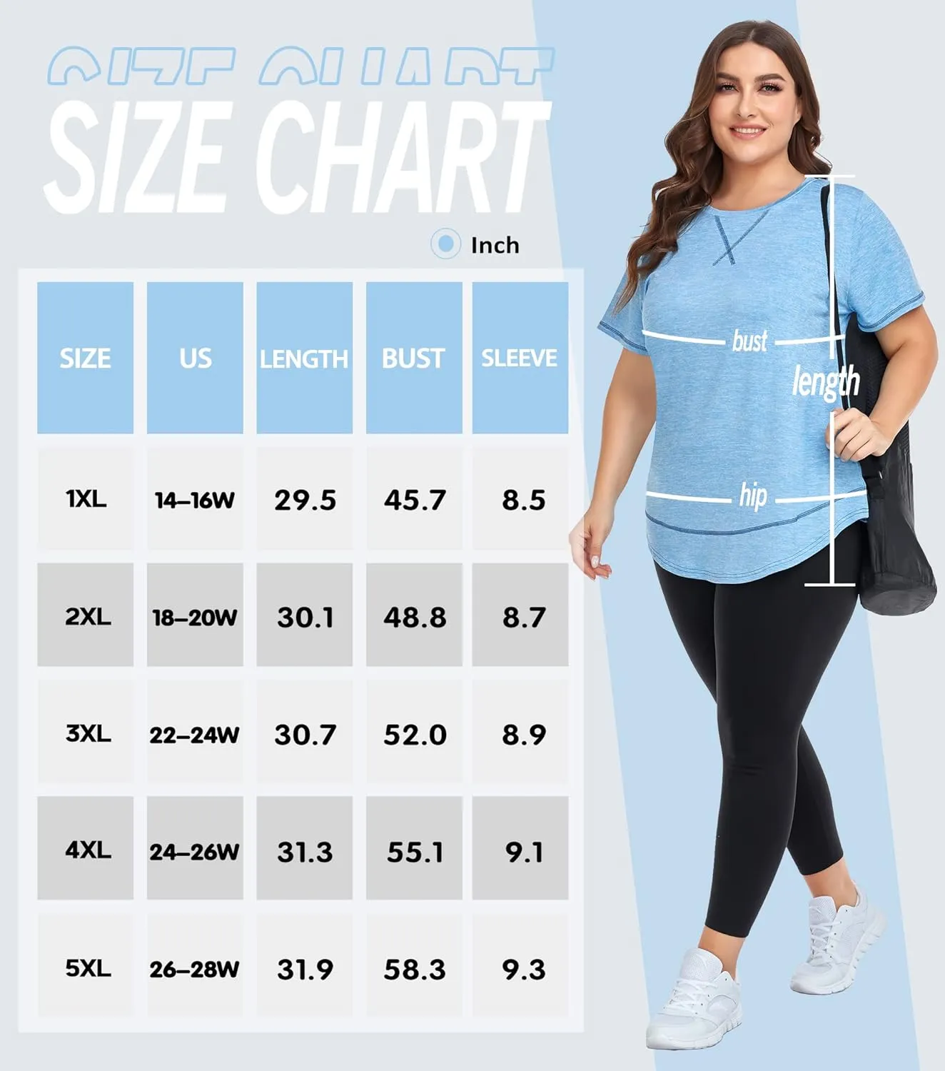 COOTRY Plus Size Workout Tops for Women Short Sleeve Loose fit Shirts Athletic Gym Yoga Clothing
