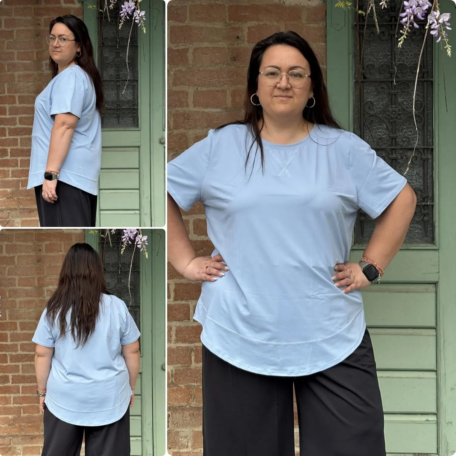 COOTRY Plus Size Workout Tops for Women Short Sleeve Loose fit Shirts Athletic Gym Yoga Clothing