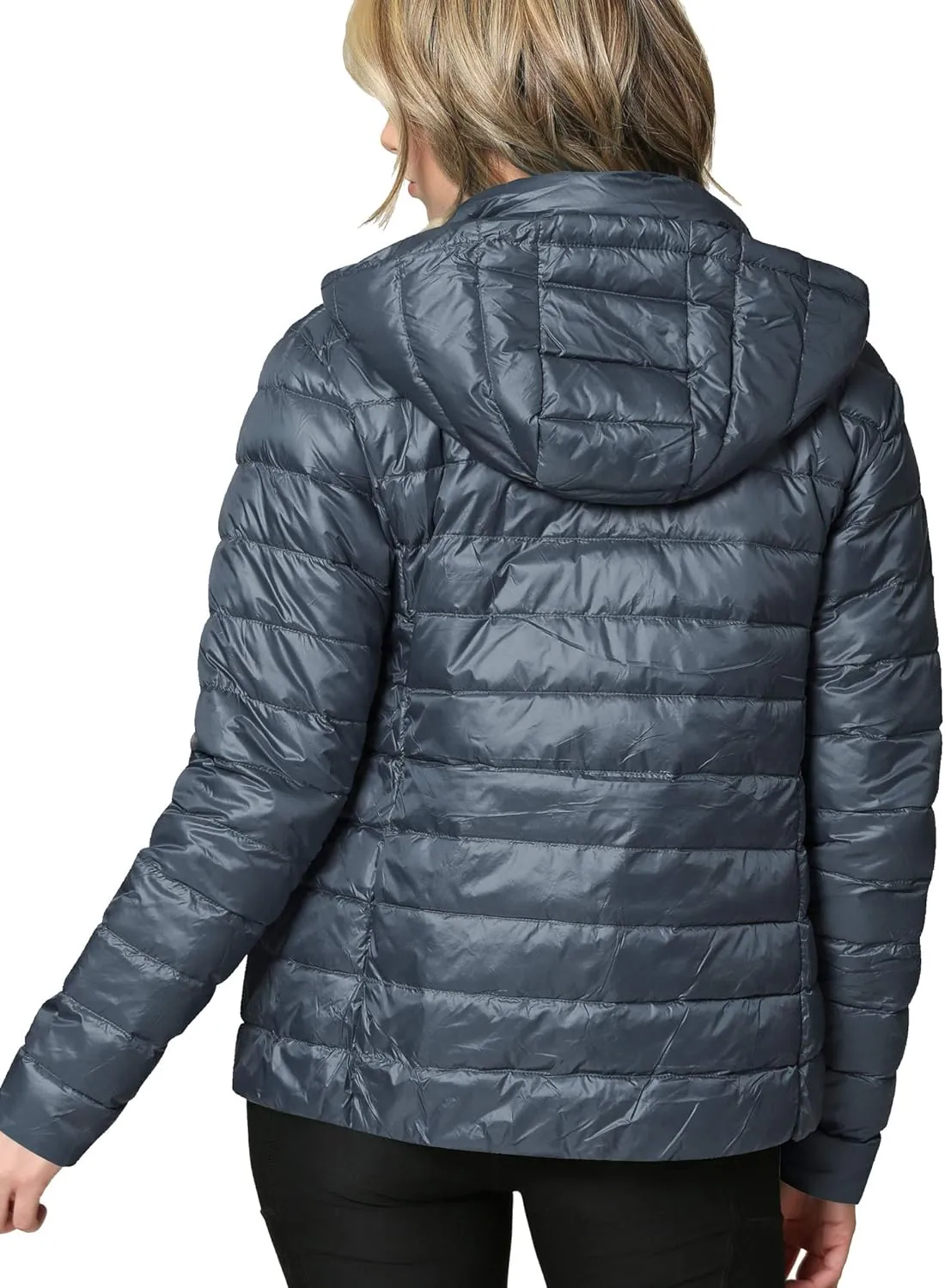 CTC Women's Ultra Light Weight Packable Down Jacket with Removable Hoodie