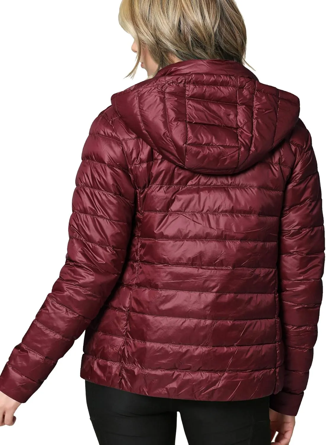 CTC Women's Ultra Light Weight Packable Down Jacket with Removable Hoodie