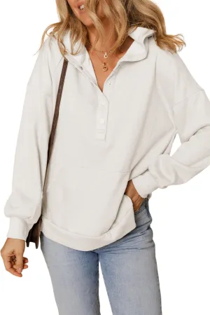 Dokotoo Women's Casual Sweatshirts Long Sleeve Solid Color Loose Hoodies 2025 Trendy Outfits Pullover Tops