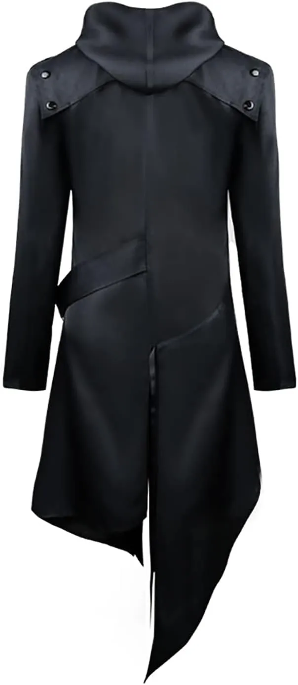 Drofe Retro Victorian Steampunk Medieval Jacket Coat Gothic Costume Halloween