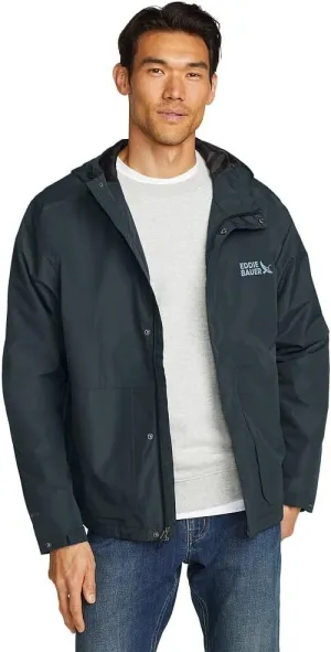 Eddie Bauer Men's Packable Waterproof Rainfoil Storm Jacket