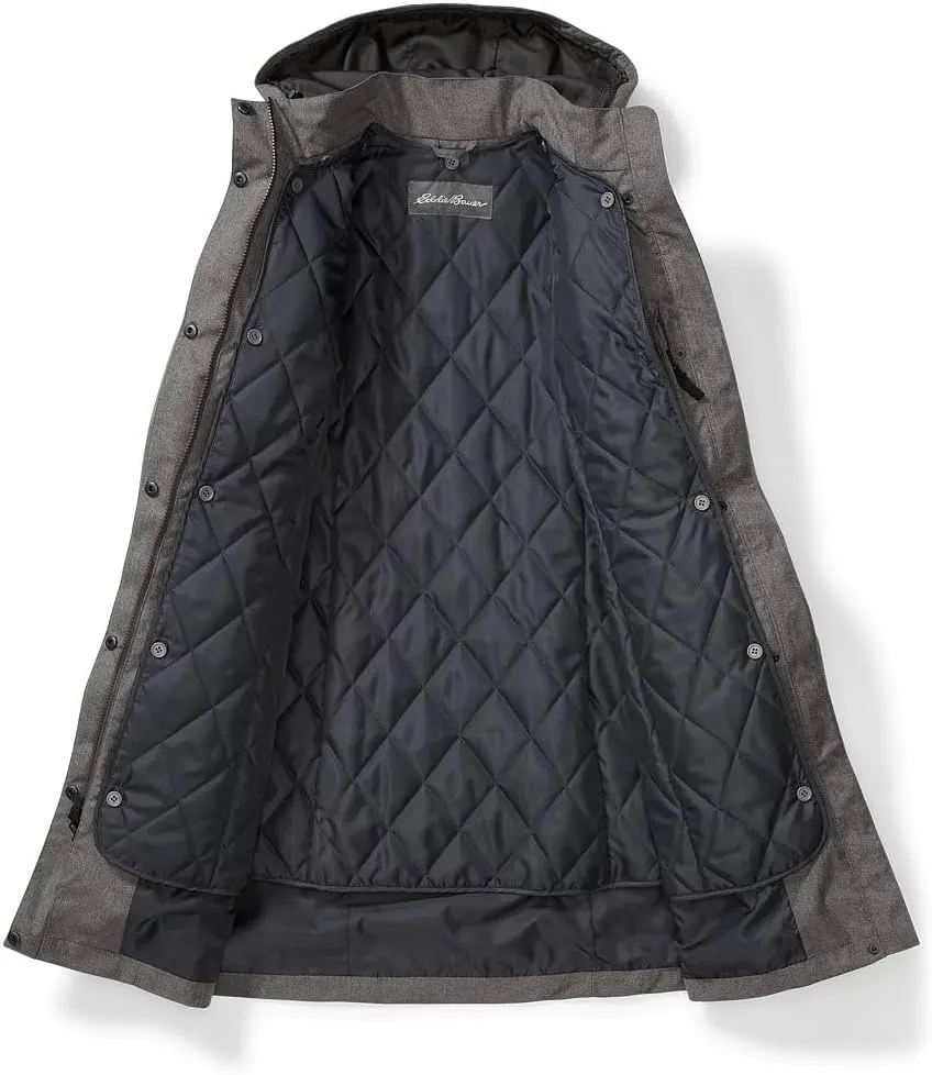 Eddie Bauer Women's Girl on the Go Insulated Waterproof Trench Coat