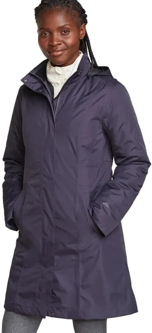 Eddie Bauer Women's Girl on the Go Insulated Waterproof Trench Coat