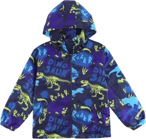 ESTAMICO Boys Windbreaker Jacket Fashion Hoodies Outwear Coat Waterproof Zipper Raincoat, 4T-12