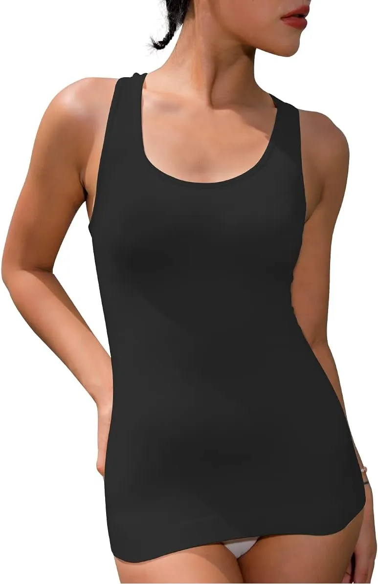 EUYZOU Women Tummy Control Shapewear Tank Tops - Seamless Compression Racerback Vest Body shaper Tank Top