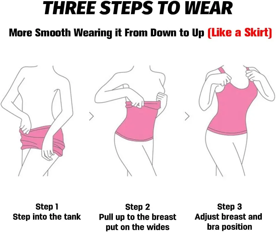 EUYZOU Women Tummy Control Shapewear Tank Tops - Seamless Compression Racerback Vest Body shaper Tank Top