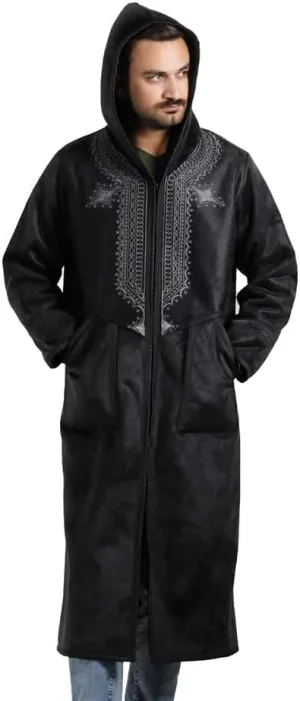 Farwa Bisht style - Warm Winter Fur Coat - Cloak Arab Dress - Mens Khaleeji Islamic Arabian Farwa