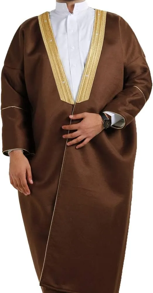 Farwa Bisht style - Warm Winter Fur Coat - Mens Khaleeji Islamic Arabian