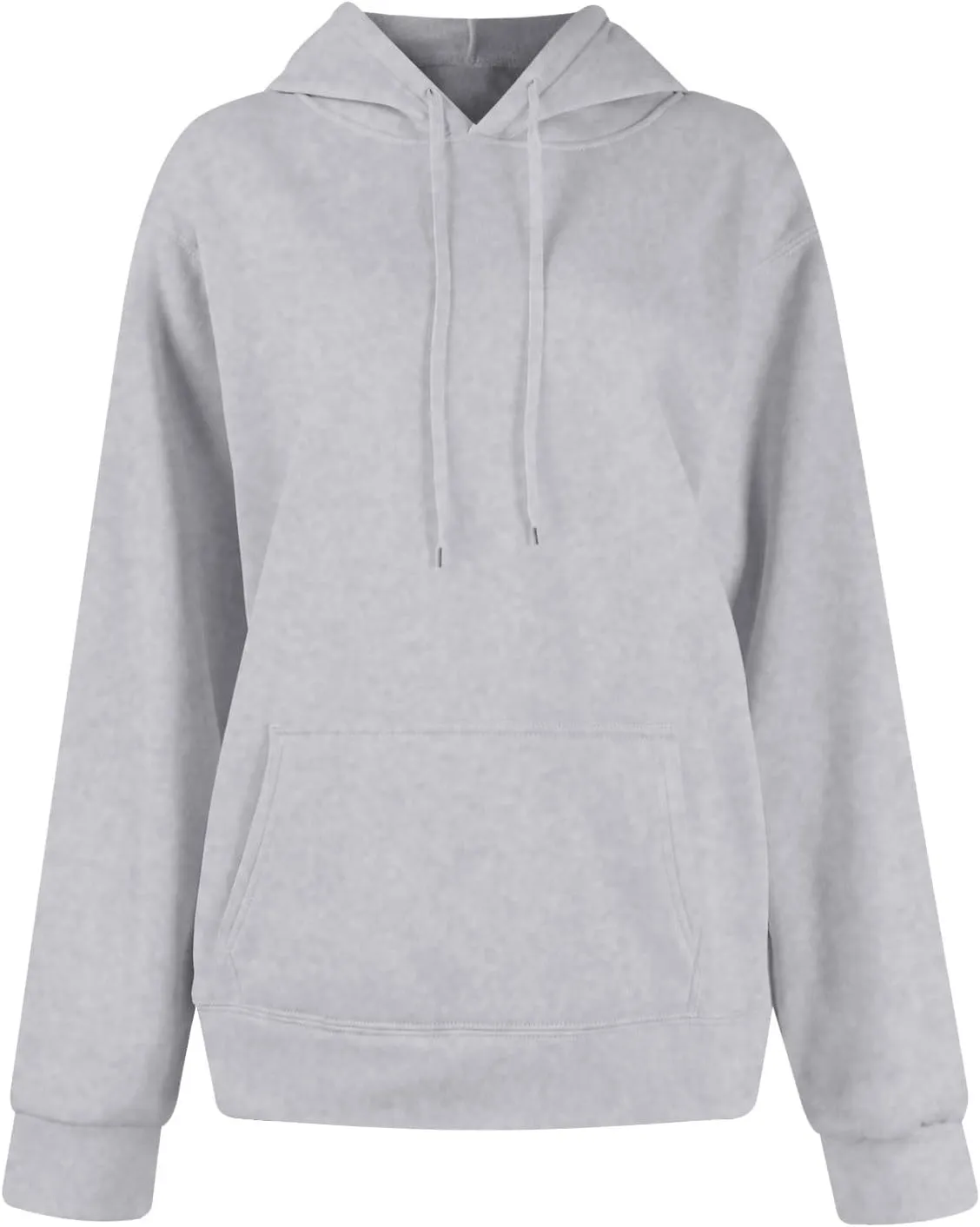 Fleece Hoodie Women Long Sleeve Drawstring Hooded Sweatshirt with Pockets Relaxed Fit Comfy Pullover Fall Sweater