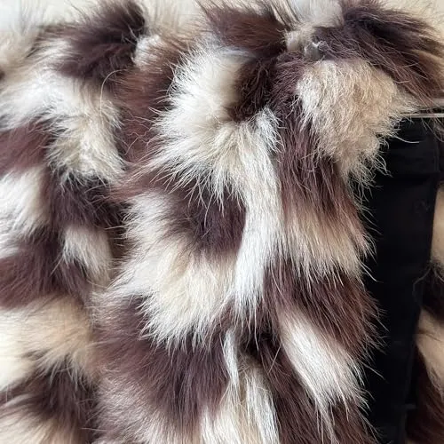 Fluffy Collar Fur Fox for Winter Coat Parka Hood, 75 cm, Mens and Womens  Handmade Products