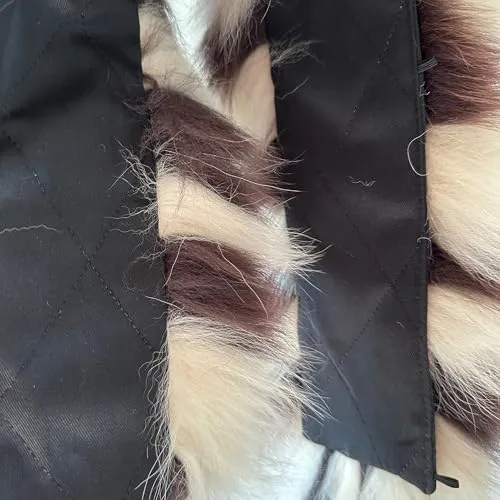 Fluffy Collar Fur Fox for Winter Coat Parka Hood, 75 cm, Mens and Womens  Handmade Products