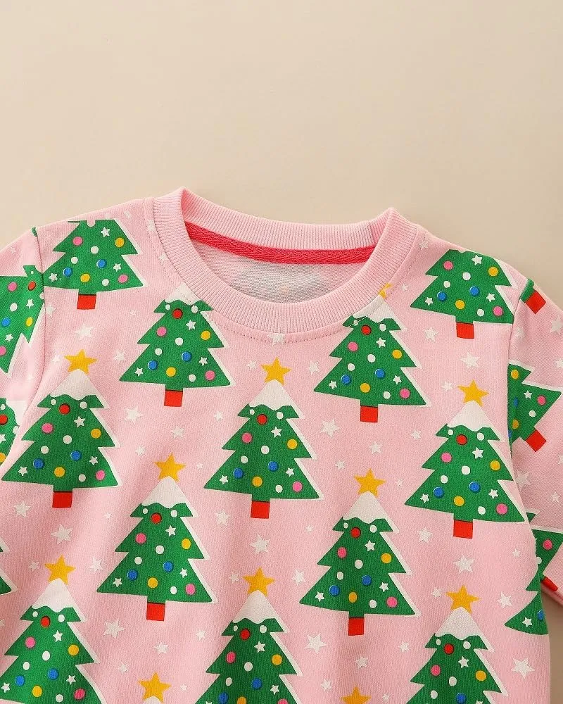 FreeLu Girls Cotton Pullover Sweatshirts Kids Cute Cartoon Printed Crewneck Tops