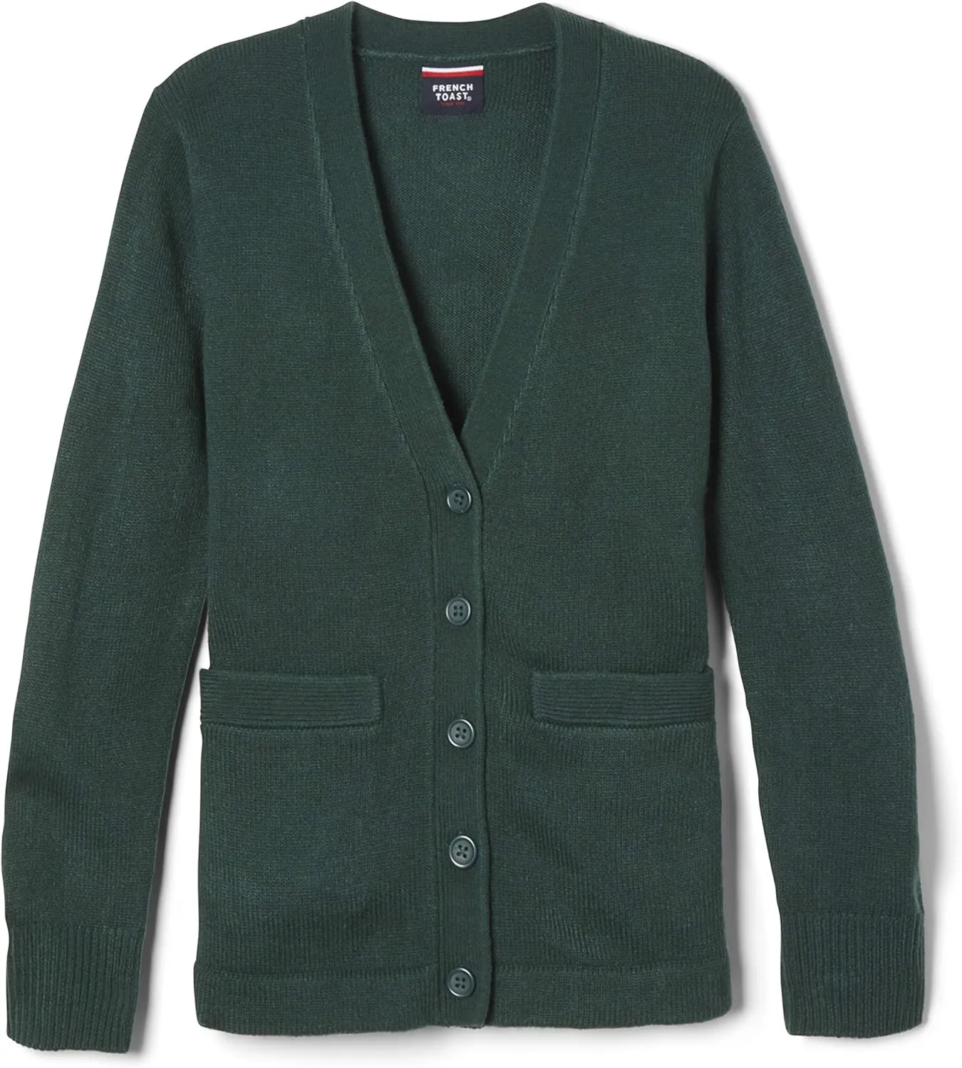 French Toast Boys' Anti-Pill V-Neck Cardigan Sweater (Standard & Husky)