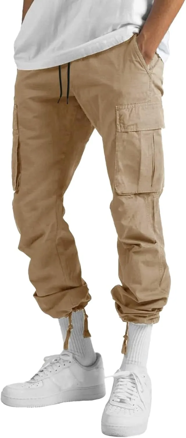 GIERIDUC Plaid Pants for Men's Slim Fit Dress Pants for Men Slim Fit Black Track Pants for Tall Guys Slim Fit Jogging Bottoms