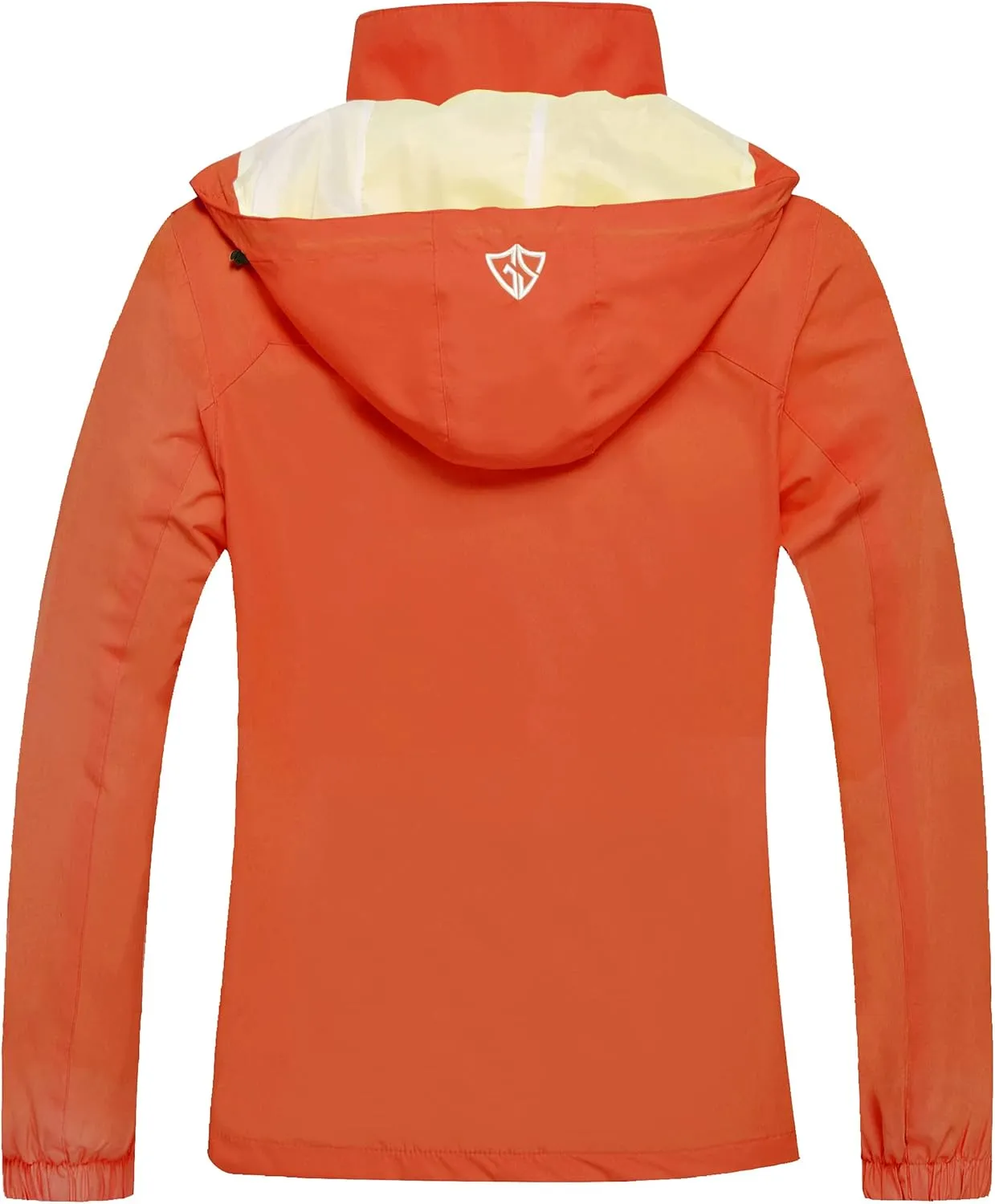 GIISAM Women's Waterproof Rain Jacket,Lightweight Windproof Full Zip Women's Packable Fall Raincoat Windbreaker with Hood