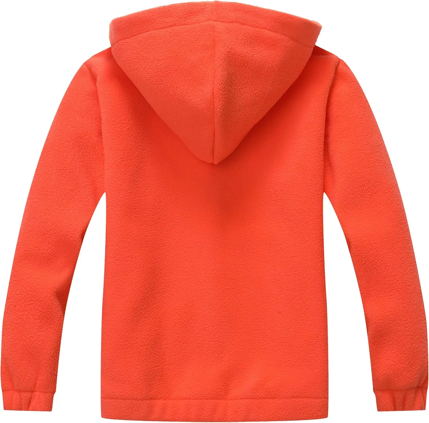 Girls Soft Brushed Fleece Full-Zip Sport Hooded Sweatshirts Kids Lightweight Outwear Jacket