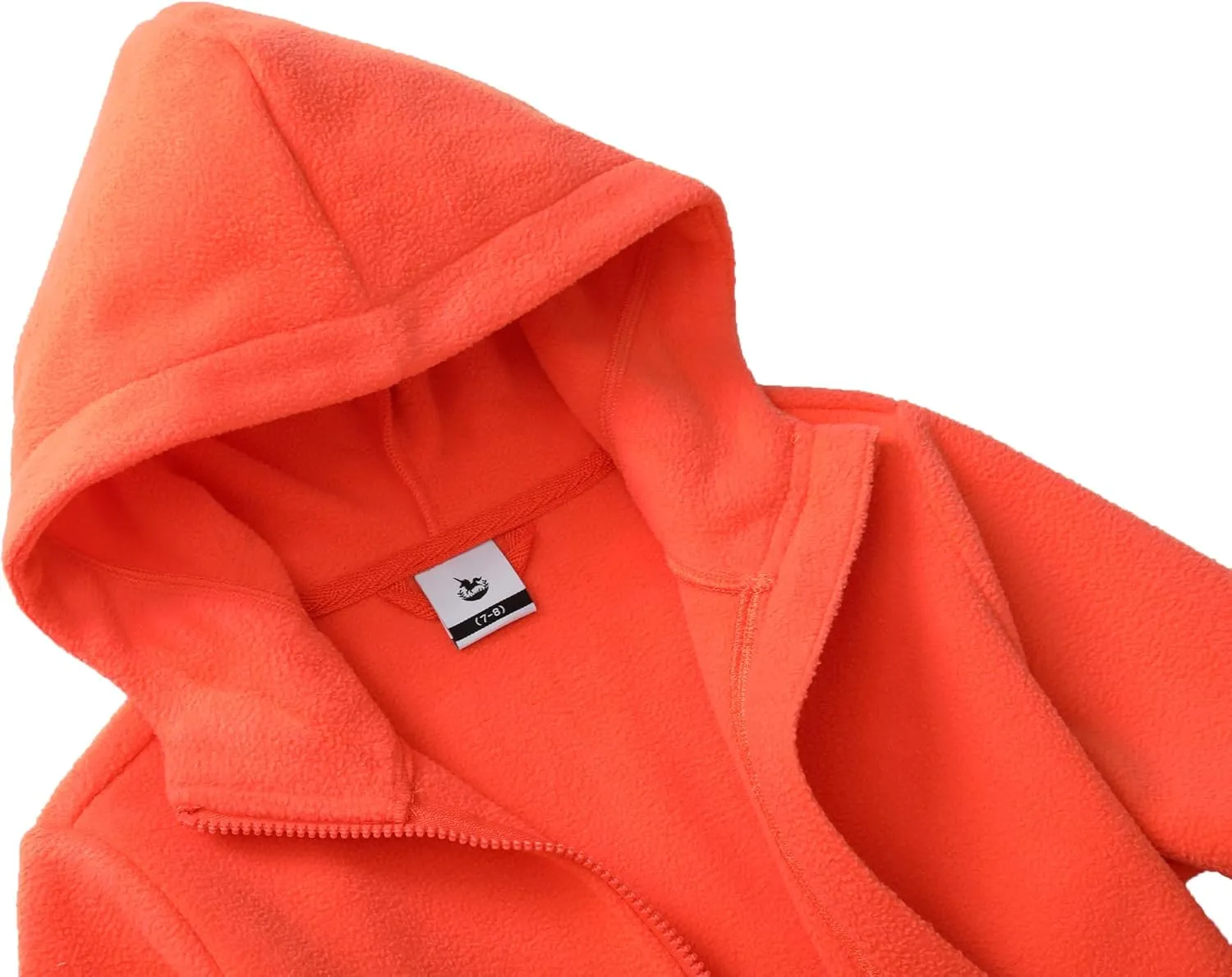 Girls Soft Brushed Fleece Full-Zip Sport Hooded Sweatshirts Kids Lightweight Outwear Jacket