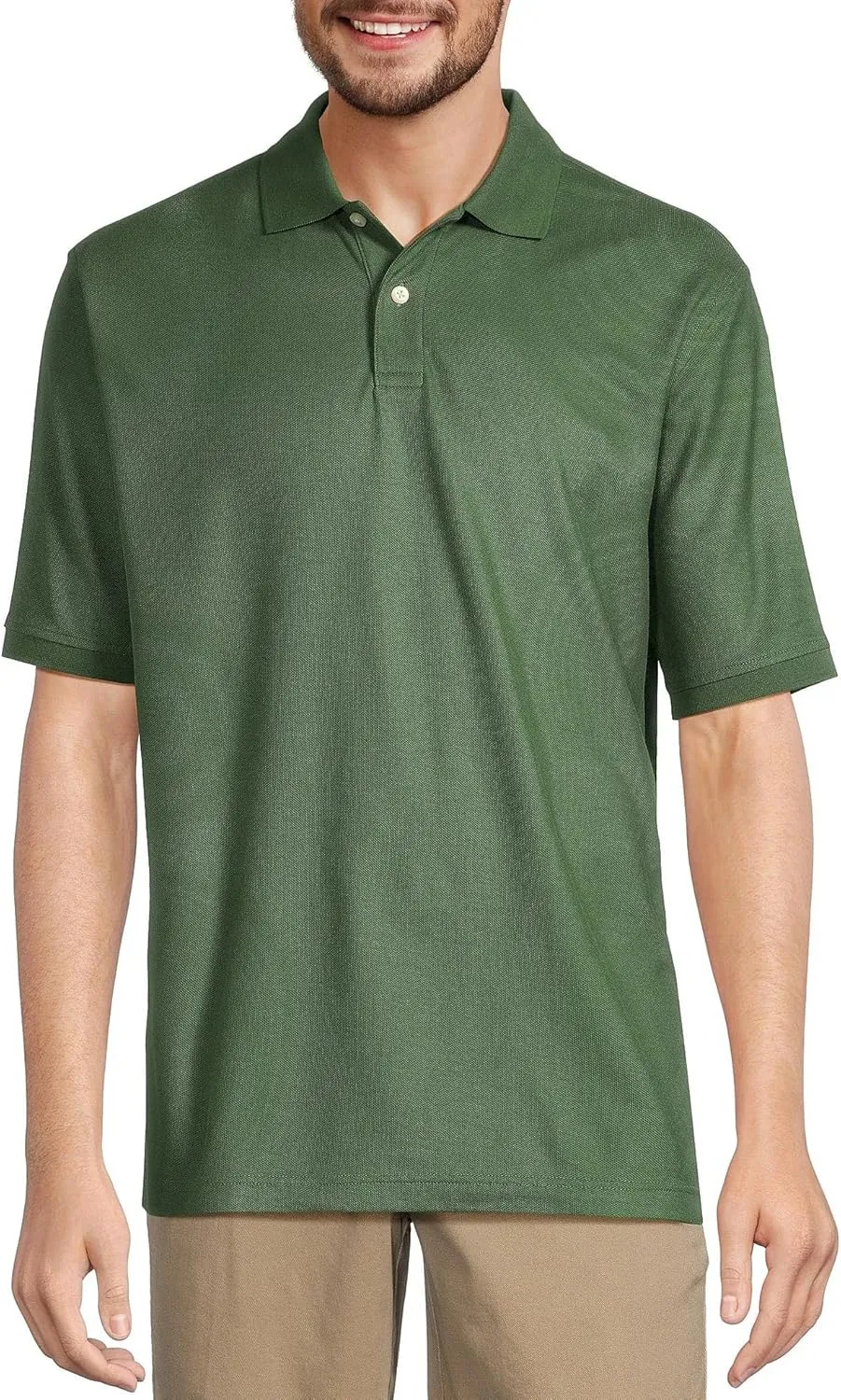 Gold Label Men's Pique Polo Shirt Supima Cotton Short Sleeve Wrinkle Resistant (Also in Big & Tall)