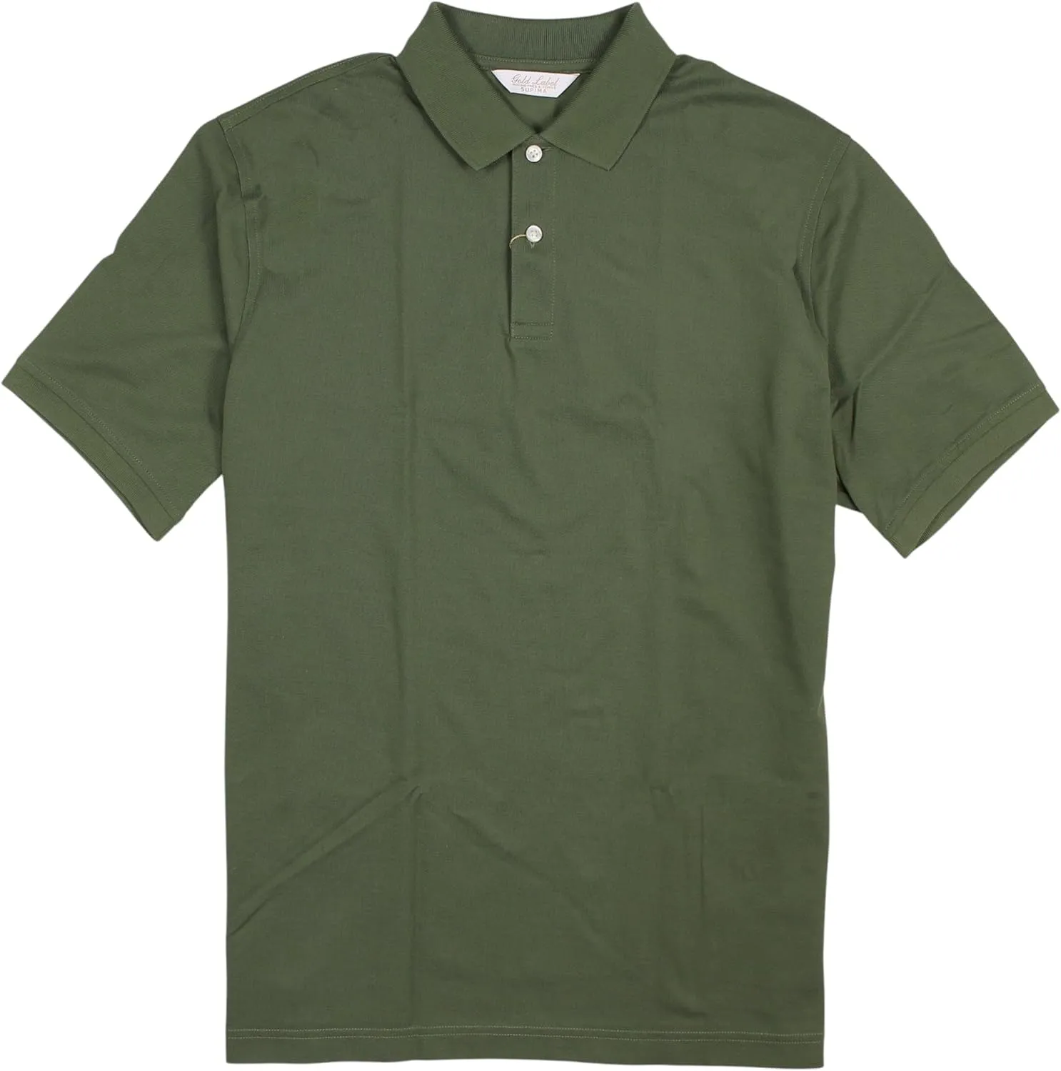 Gold Label Men's Pique Polo Shirt Supima Cotton Short Sleeve Wrinkle Resistant (Also in Big & Tall)