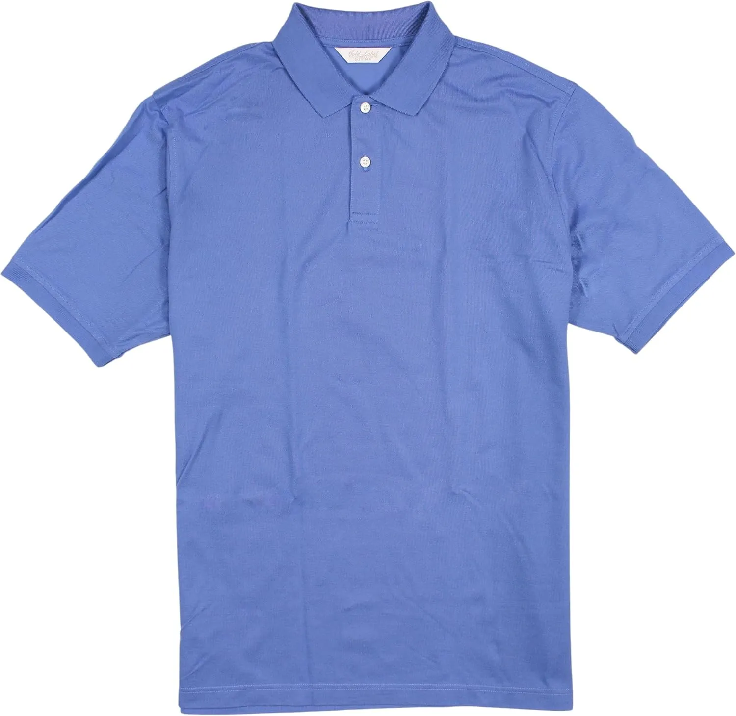 Gold Label Men's Pique Polo Shirt Supima Cotton Short Sleeve Wrinkle Resistant (Also in Big & Tall)