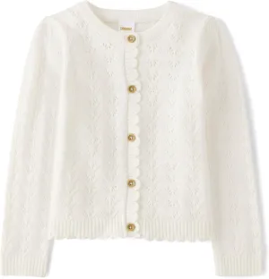 Gymboree Girls' and Toddler Long Sleeve Button Front Cardigan