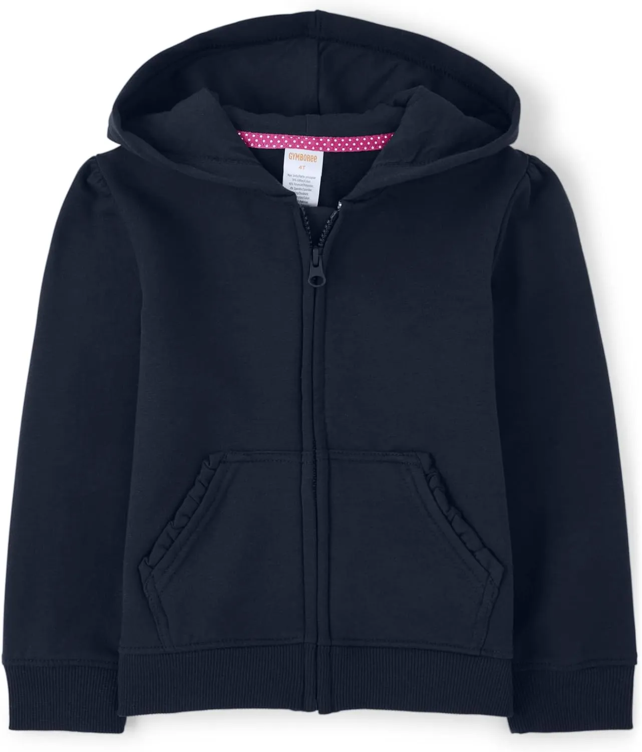 Gymboree Girls And Toddler Long Sleeve Zip Up Hoodie Sweatshirt