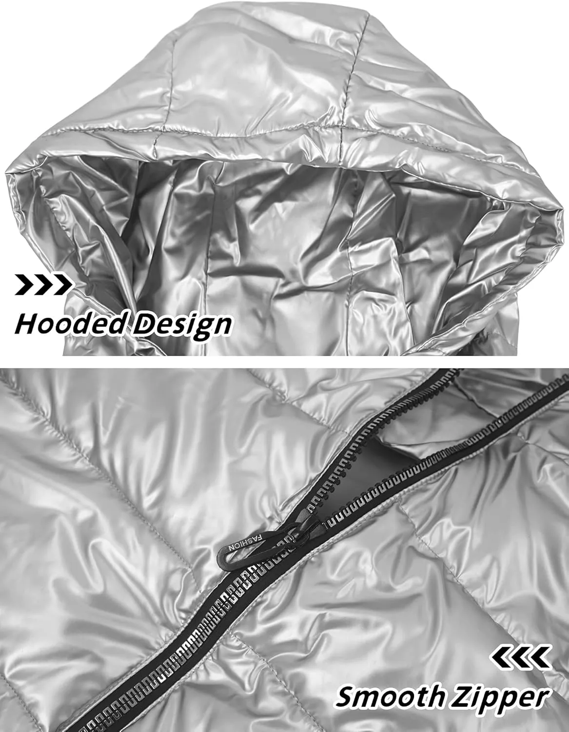 Happy Cherry Kids Winter Down Vest Hooded Vest Zip Windproof Padded Vest Jacket With Pockets