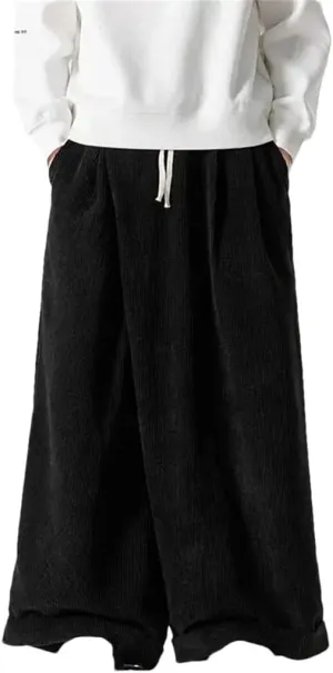 Hgvcfcv Men's Casual Pants Street Harem Pants Fashion Men's Wide-Leg Pants Loose Sports Pants Trousers Wide-Leg Pants