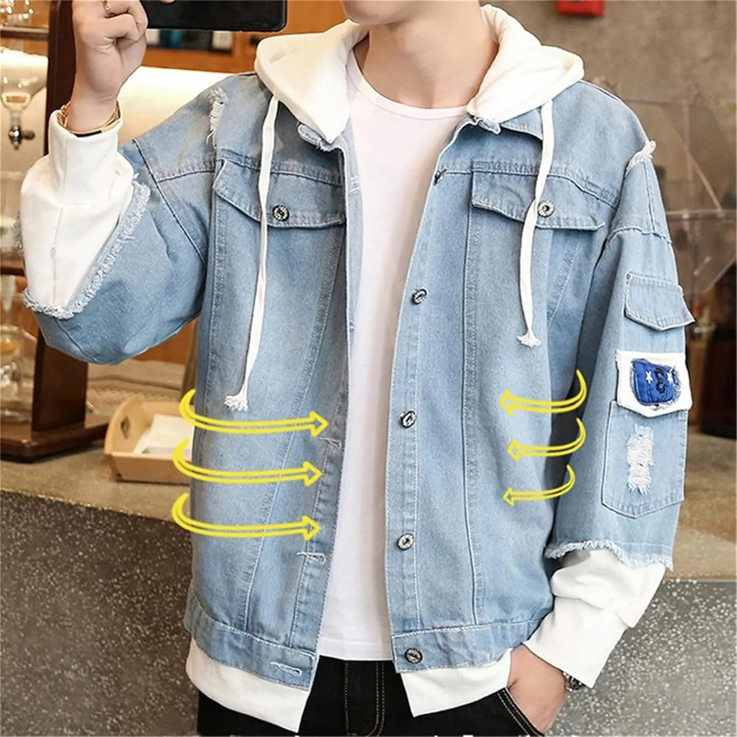 ISaikoy Anime Assassination Classroom Denim Jacket Ansatsu Kyoushitsu Jeans Sweatshirt Sweater Hoodie Costume