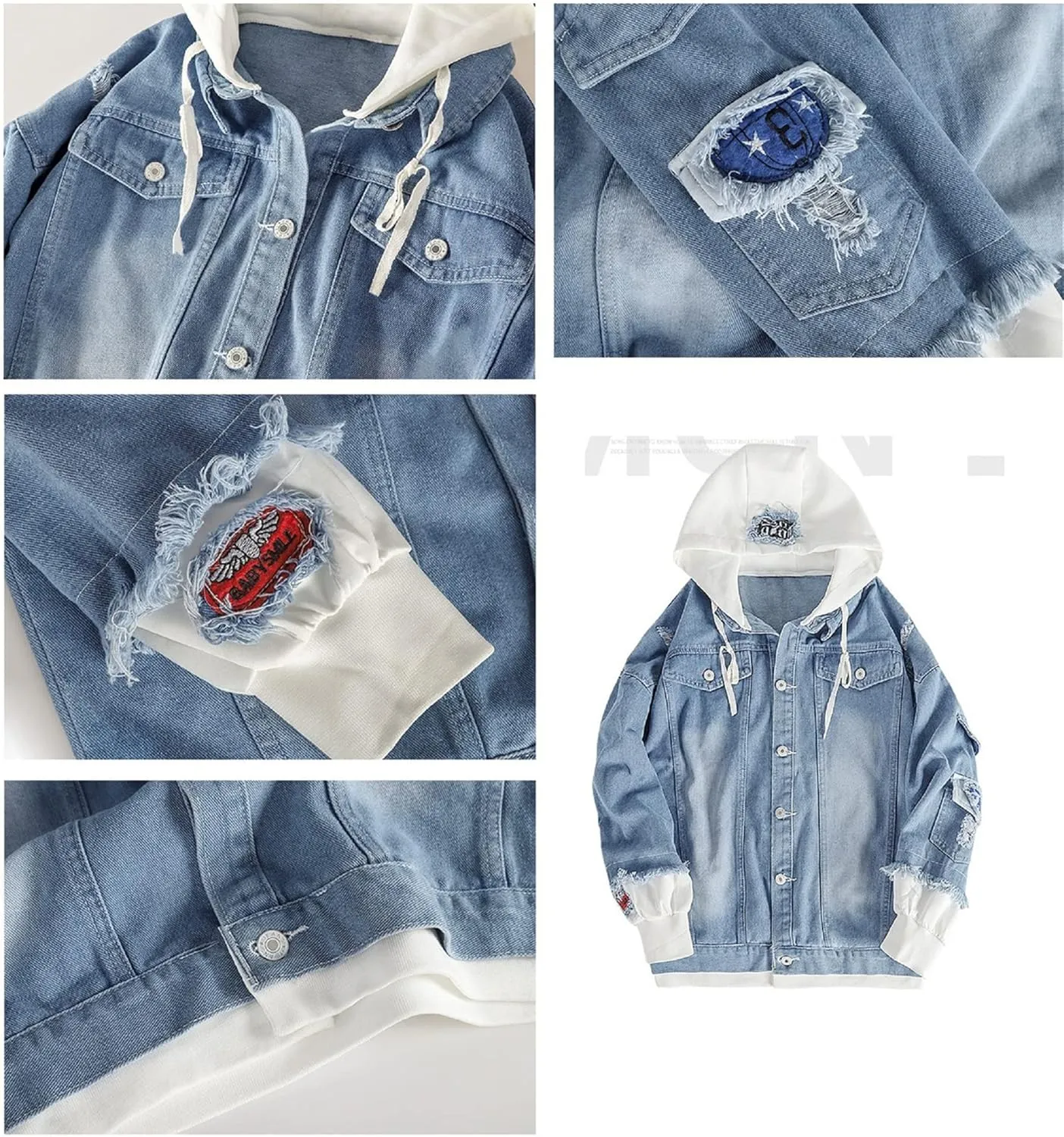ISaikoy Anime Assassination Classroom Denim Jacket Ansatsu Kyoushitsu Jeans Sweatshirt Sweater Hoodie Costume