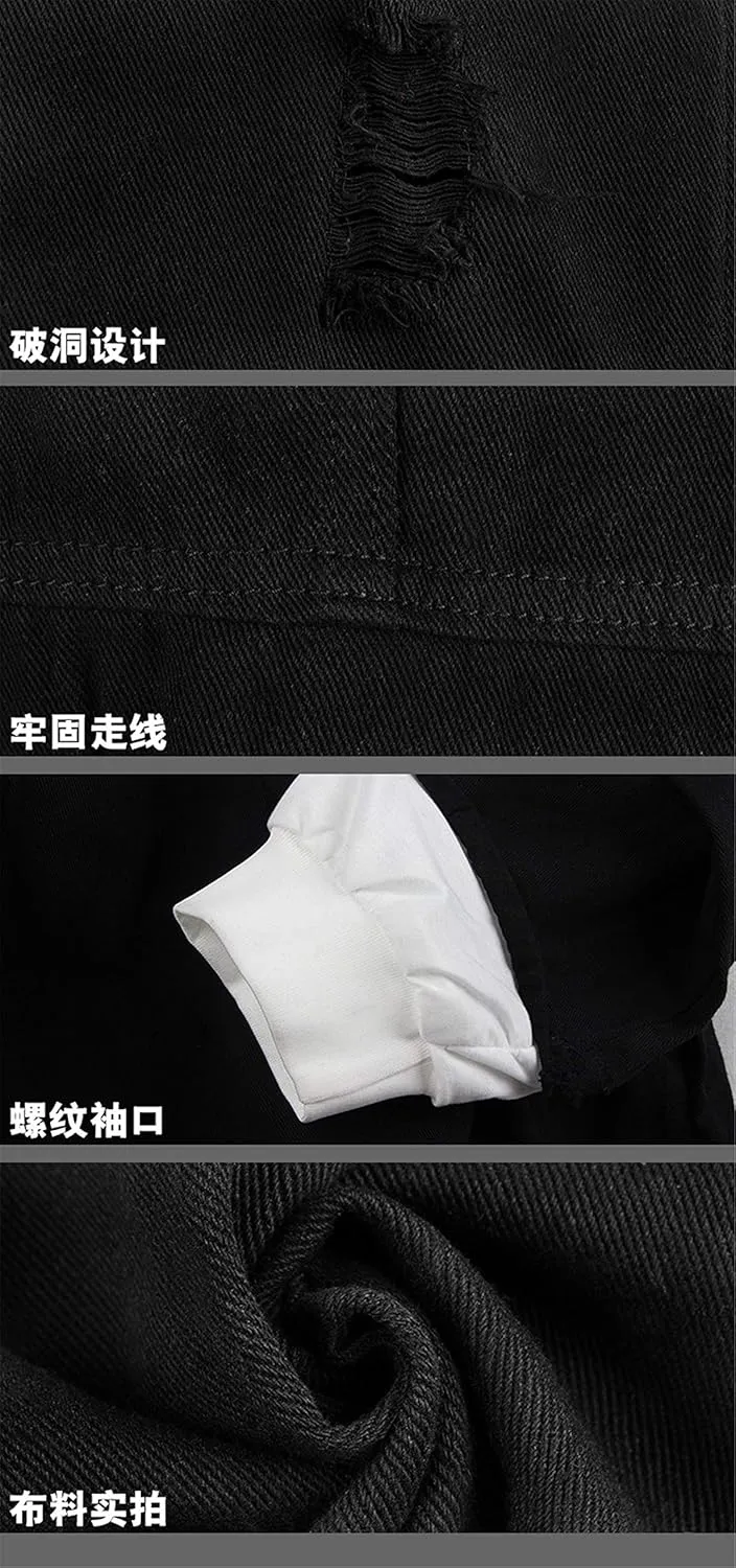 ISaikoy Anime Assassination Classroom Denim Jacket Ansatsu Kyoushitsu Long Sleeve Jeans Sweatshirt Sweater Hoodie