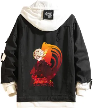ISaikoy Anime Hells Paradise JigokuRaku Denim Jacket Long Sleeve Jeans Sweatshirt Sweater Hoodie