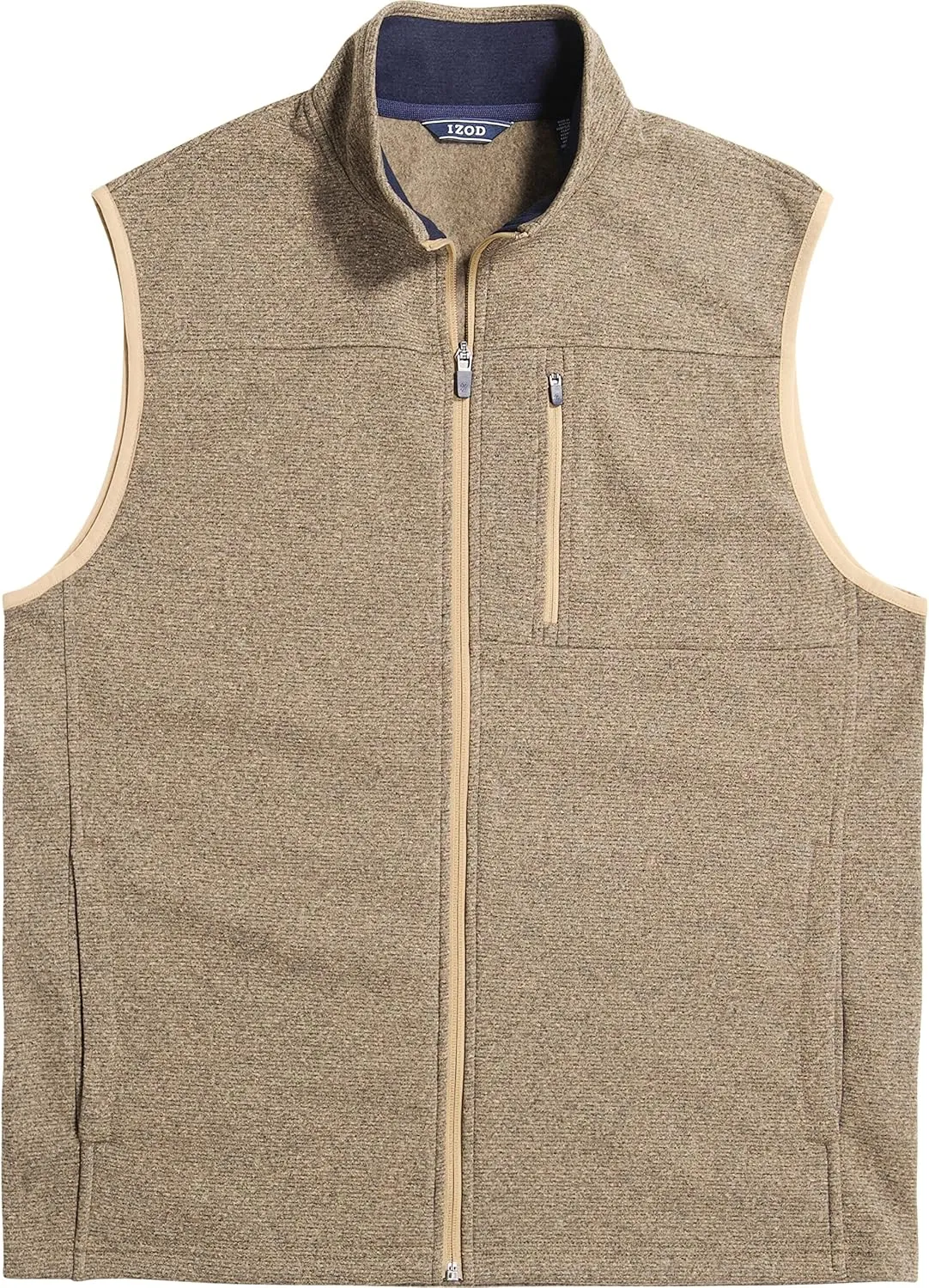 IZOD Men's Big and Tall Advantage Performance Full Zip Sweater Fleece Vest
