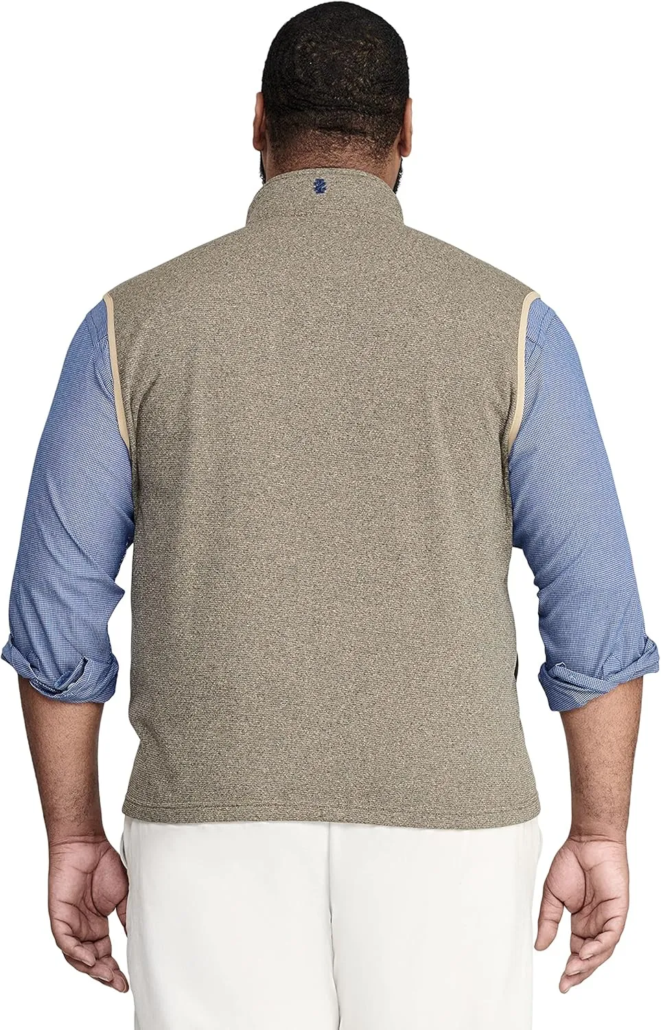 IZOD Men's Big and Tall Advantage Performance Full Zip Sweater Fleece Vest