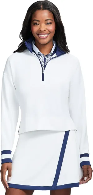 IZOD Women's 1/4 Zip Pullover Performance Stretch Long Sleeve Golf Running