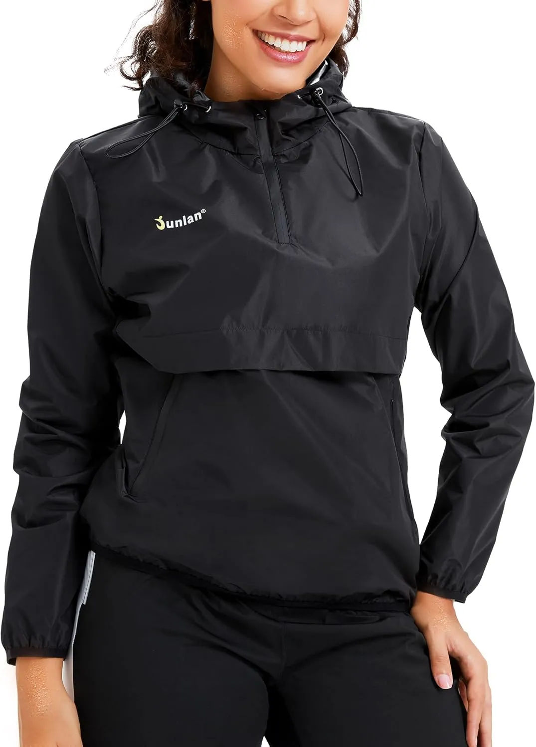 Junlan Sauna Suit for Women Sweat Jacket Gym Workout Vest Sweat Suits for Women