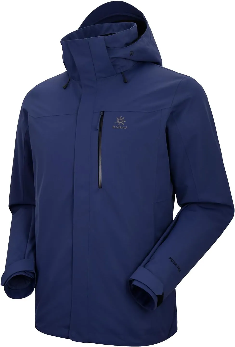 KAILAS Men's Ski Jacket Winter Coat Waterproof 3 in 1 Ski Jacket Windproof Snow Jacket Puffer Coat Down Fleece Lined