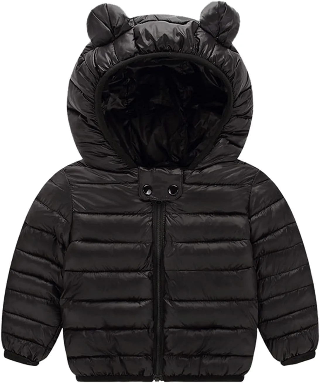 Kids Toddler Baby Girls Boys Winter Warm Thick Cotton Down Hooded Padded Clothes Coat Winter Jacket Coat Outer Clothing