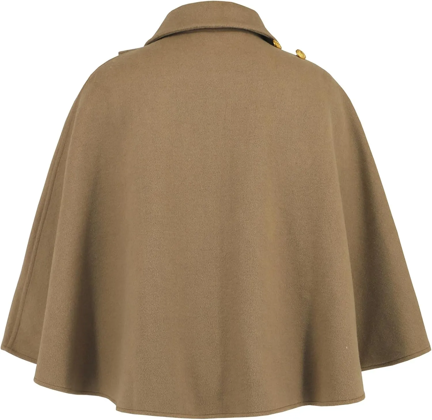 Lapel Collar Shawl Capes Faux Wool Short Cloak Coverup Crosses Wrap Front Sweater Ponchos Elegant Solid Color for Women Poncho Cape