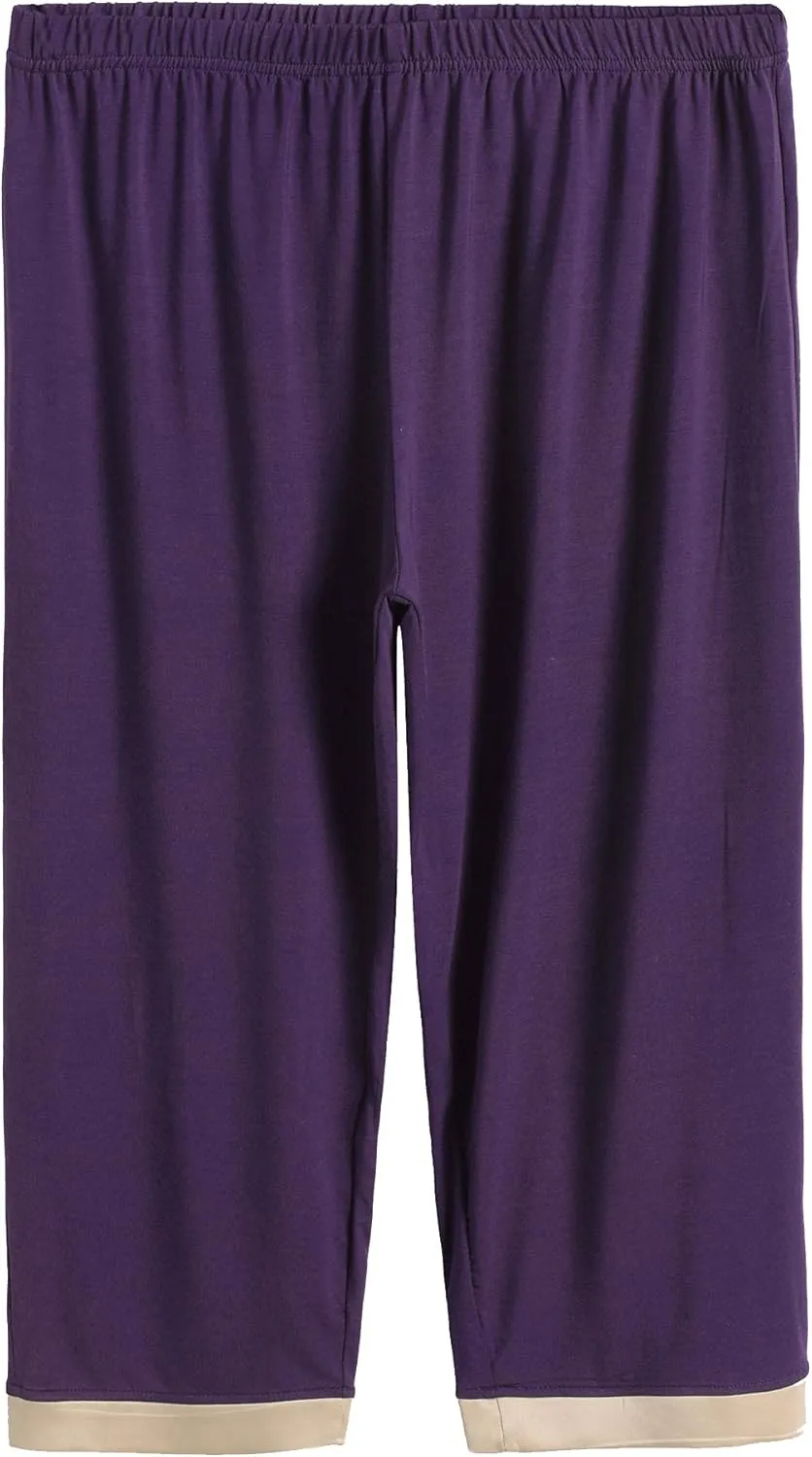 Latuza Women's Sleepwear Tops with Capri Pants Pajama Sets