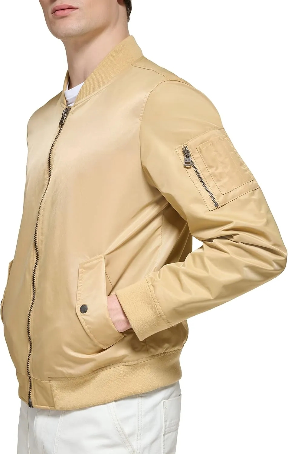 Levi's Men's MA-1 Flight Lightweight Zip-Up Bomber Jacket