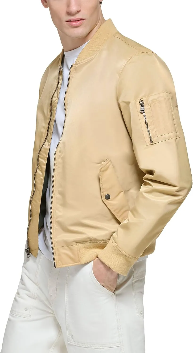 Levi's Men's MA-1 Flight Lightweight Zip-Up Bomber Jacket