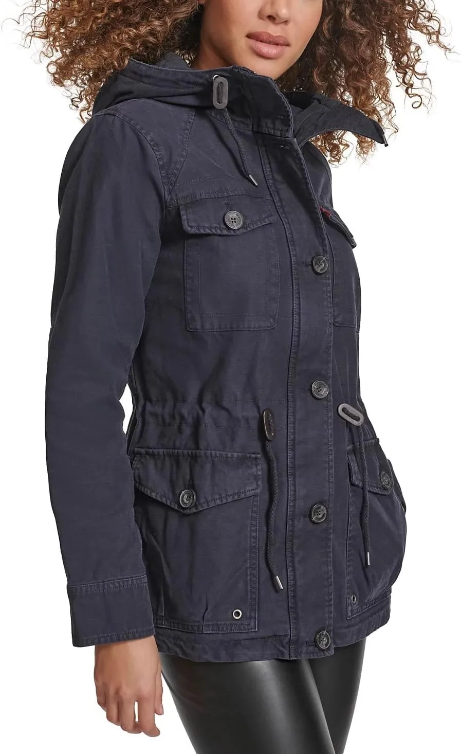 Levi's Women's Lightweight Cotton Military Jacket (Standard & Plus Sizes)